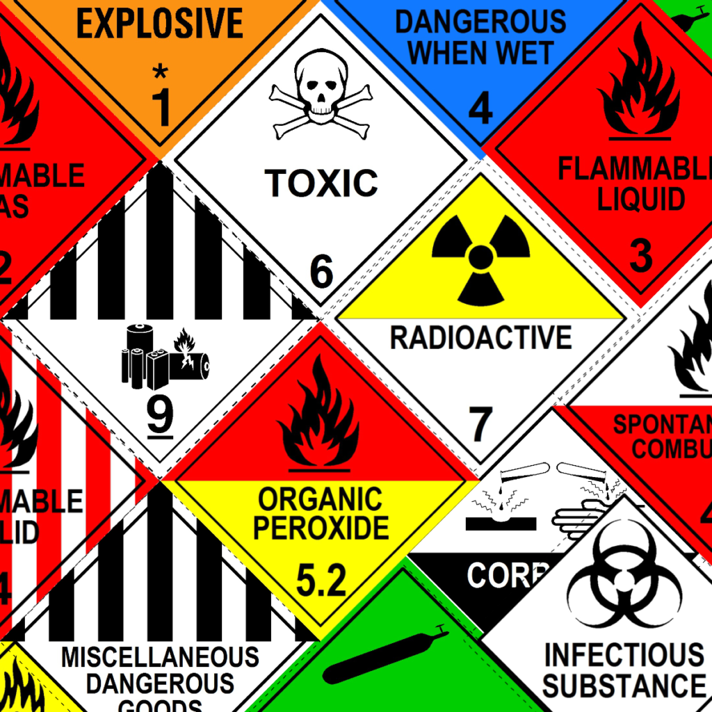 Dangerous Goods Hazard Labels
